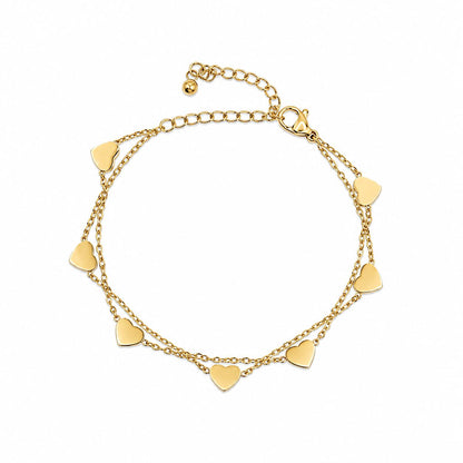 All My Hearts Bracelet Bracelet Hotlife BGAA743 Gold 
