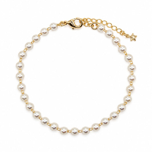 Frosted Moonlight Bracelet Bracelets Water & Tree BGF4138 Pearl/Gold 