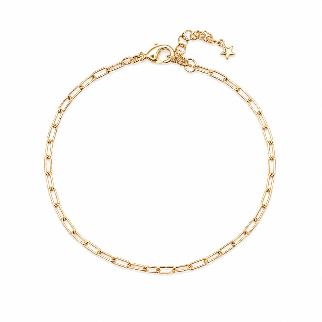 Mini Link Chain Bracelet Bracelet Water & Tree BGFL185 Gold 
