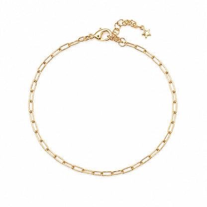 Mini Link Chain Bracelet Bracelet Water & Tree BGFL185 Gold 