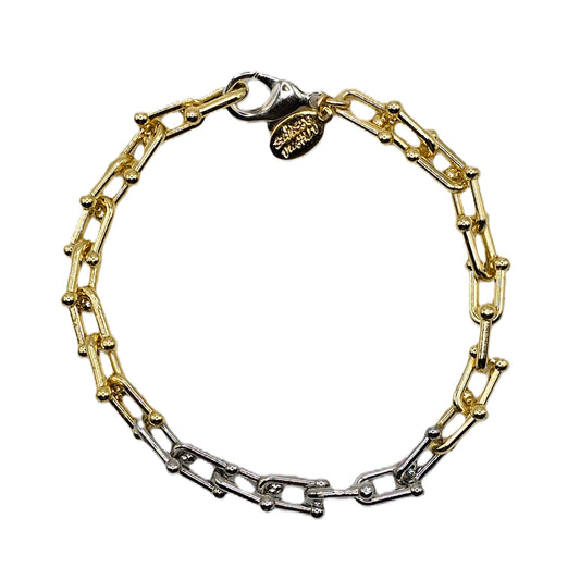 U-Link Two Tone Bracelet Bracelets athenadesigns BGS401M Two Tone 