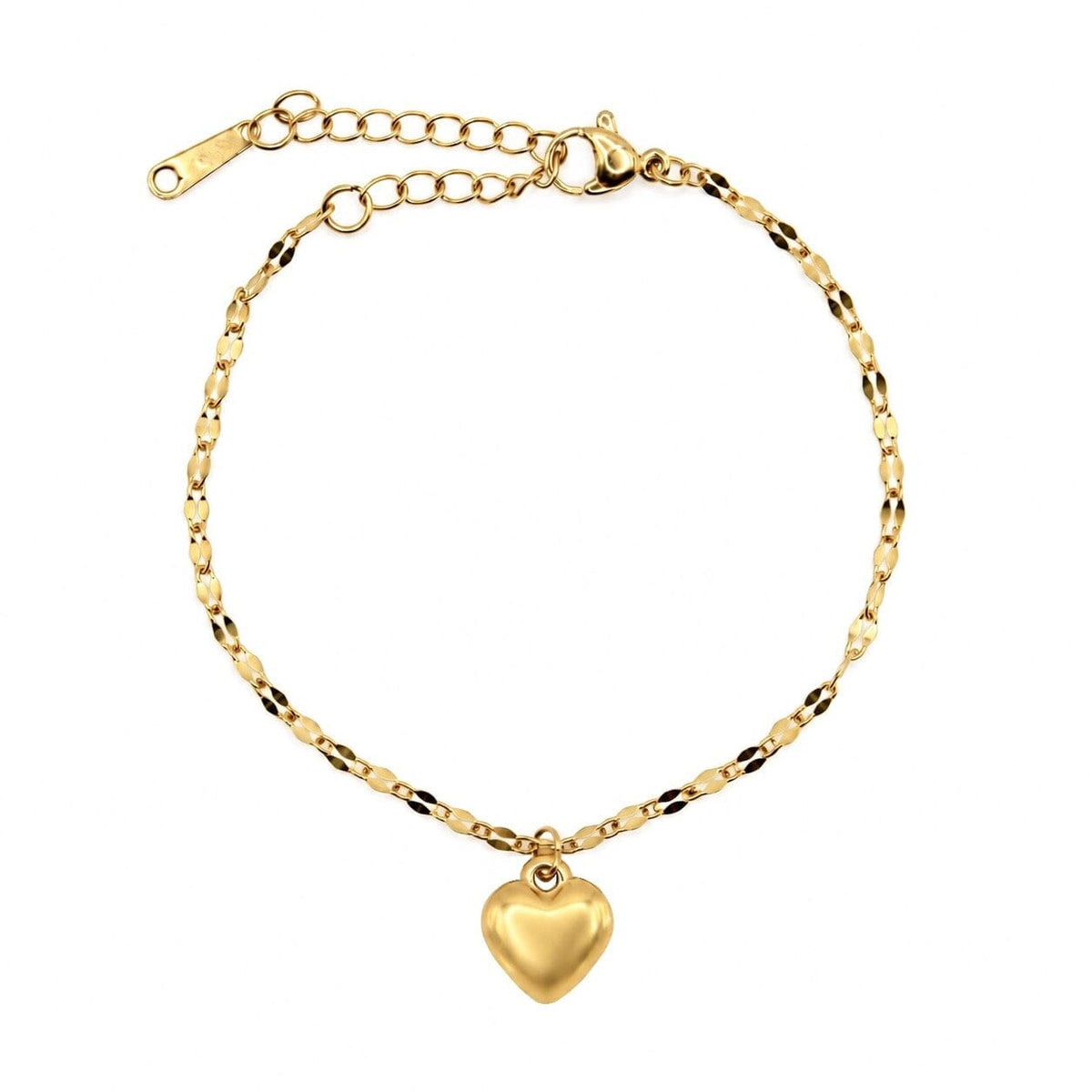 Cœur Doré Bracelet Bracelets Everful BGST4143 Gold 