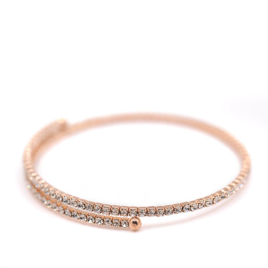 Crystal CZ Wrap Bracelet: Rose Gold Bracelet athenadesigns 