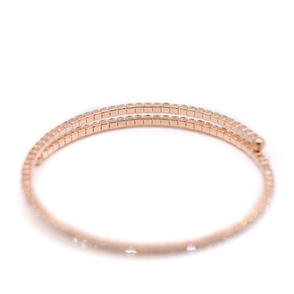 Crystal CZ Wrap Bracelet: Rose Gold Bracelet athenadesigns 