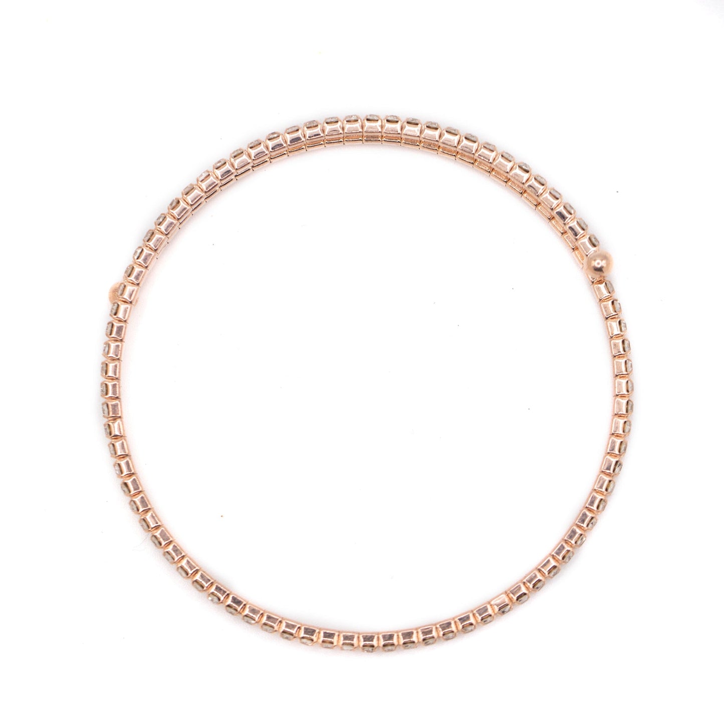 Crystal CZ Wrap Bracelet: Rose Gold Bracelet athenadesigns 