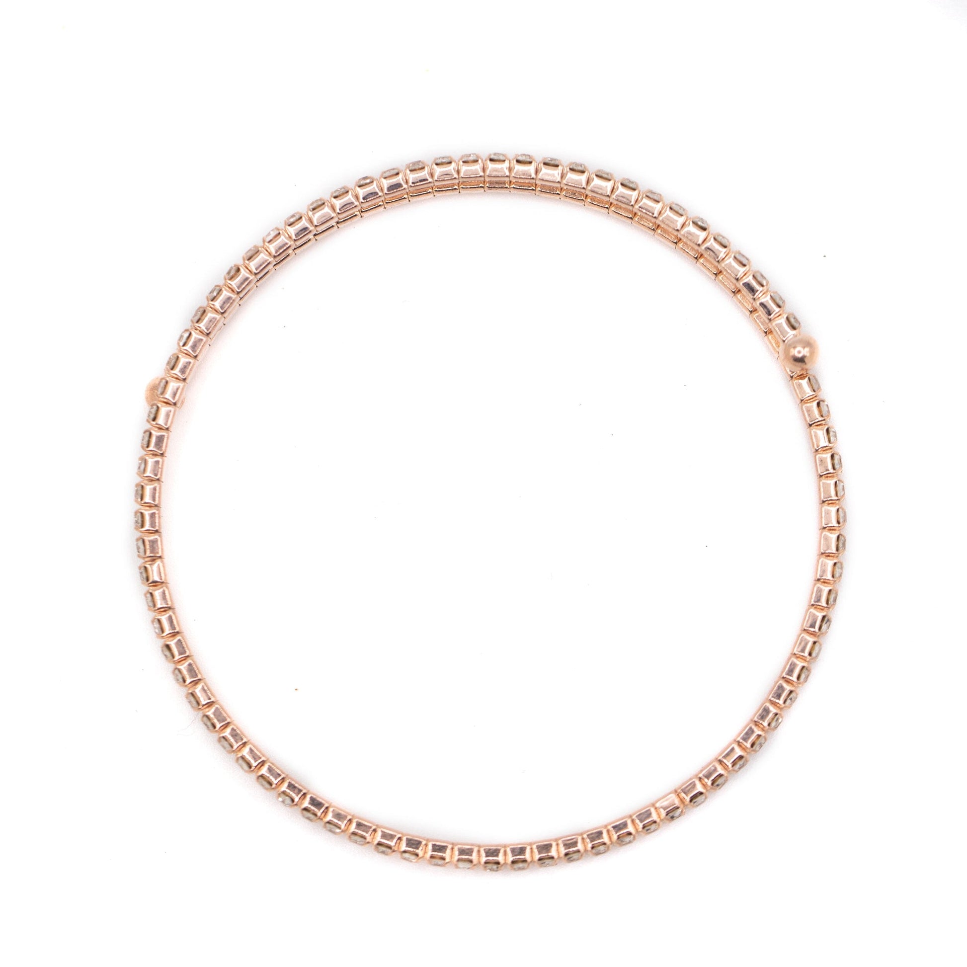Crystal CZ Wrap Bracelet: Rose Gold Bracelet athenadesigns 