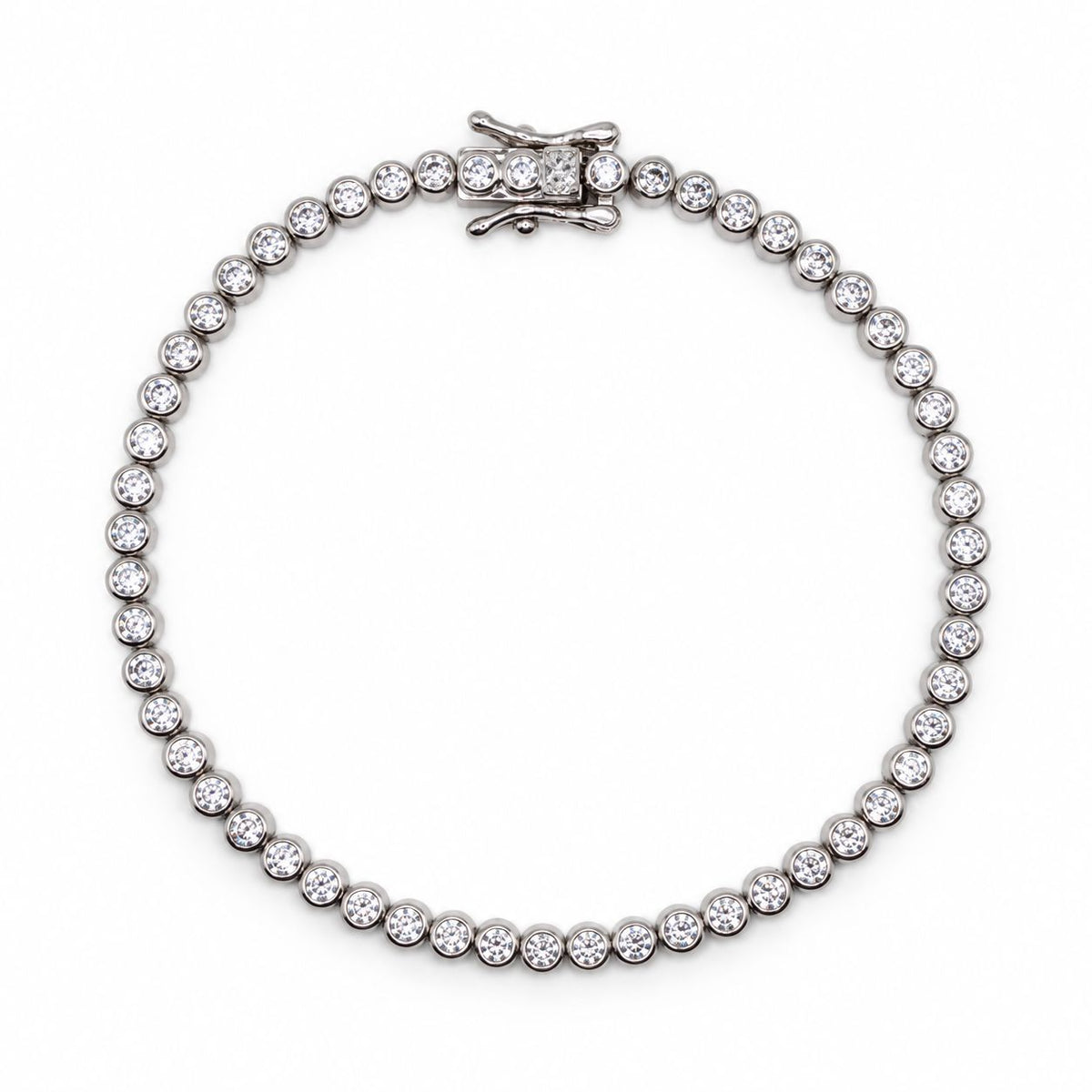 2mm Bezel Bracelet Bracelets Iishii BS4645S Silver 