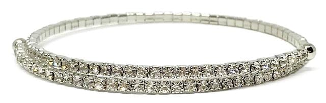 Silver Crystal Wrap Bracelet Bracelet athenadesigns BS5000 