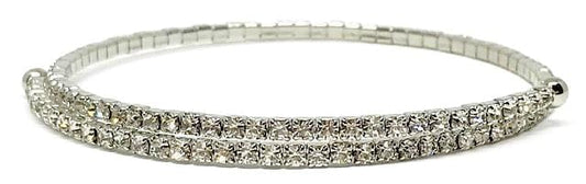 Silver Crystal Wrap Bracelet Bracelet athenadesigns BS5000 