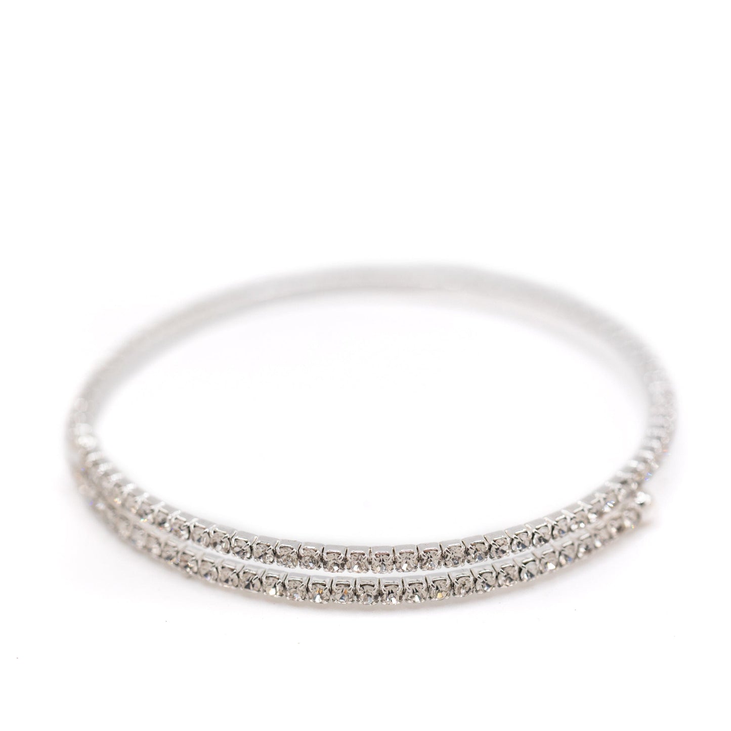 Silver Crystal Wrap Bracelet Bracelet athenadesigns BS5000 