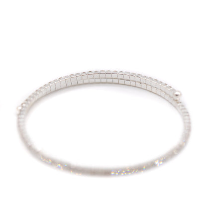 Silver Crystal Wrap Bracelet Bracelet athenadesigns 
