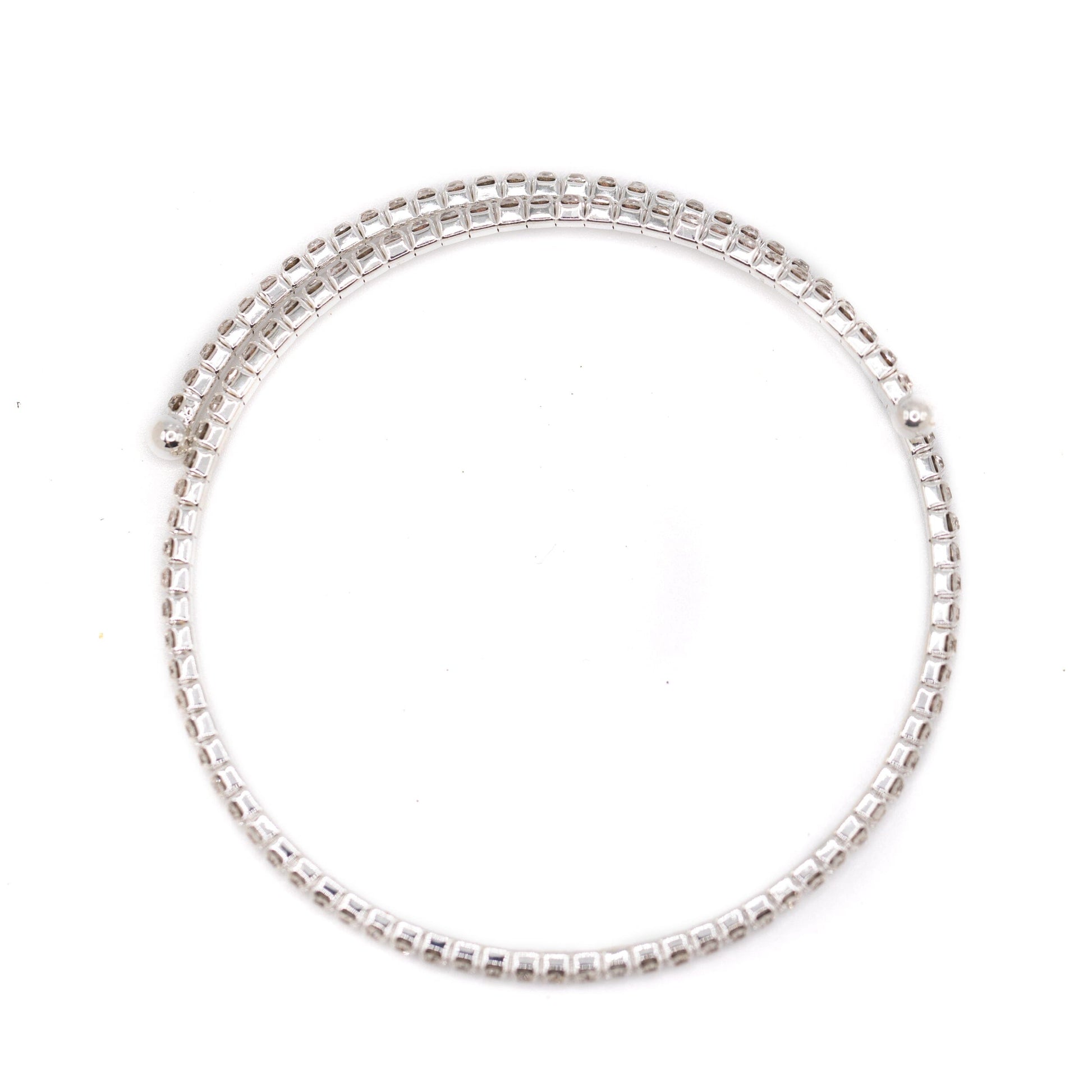 Silver Crystal Wrap Bracelet Bracelet athenadesigns 