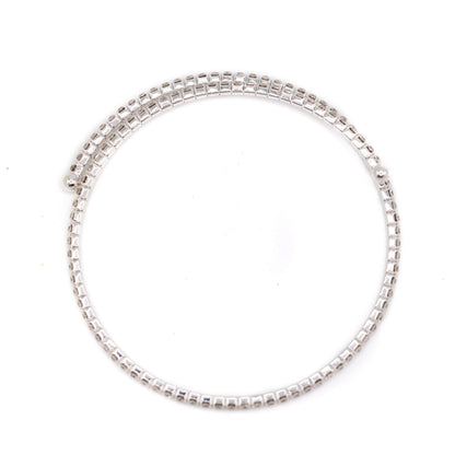 Silver Crystal Wrap Bracelet Bracelet athenadesigns 