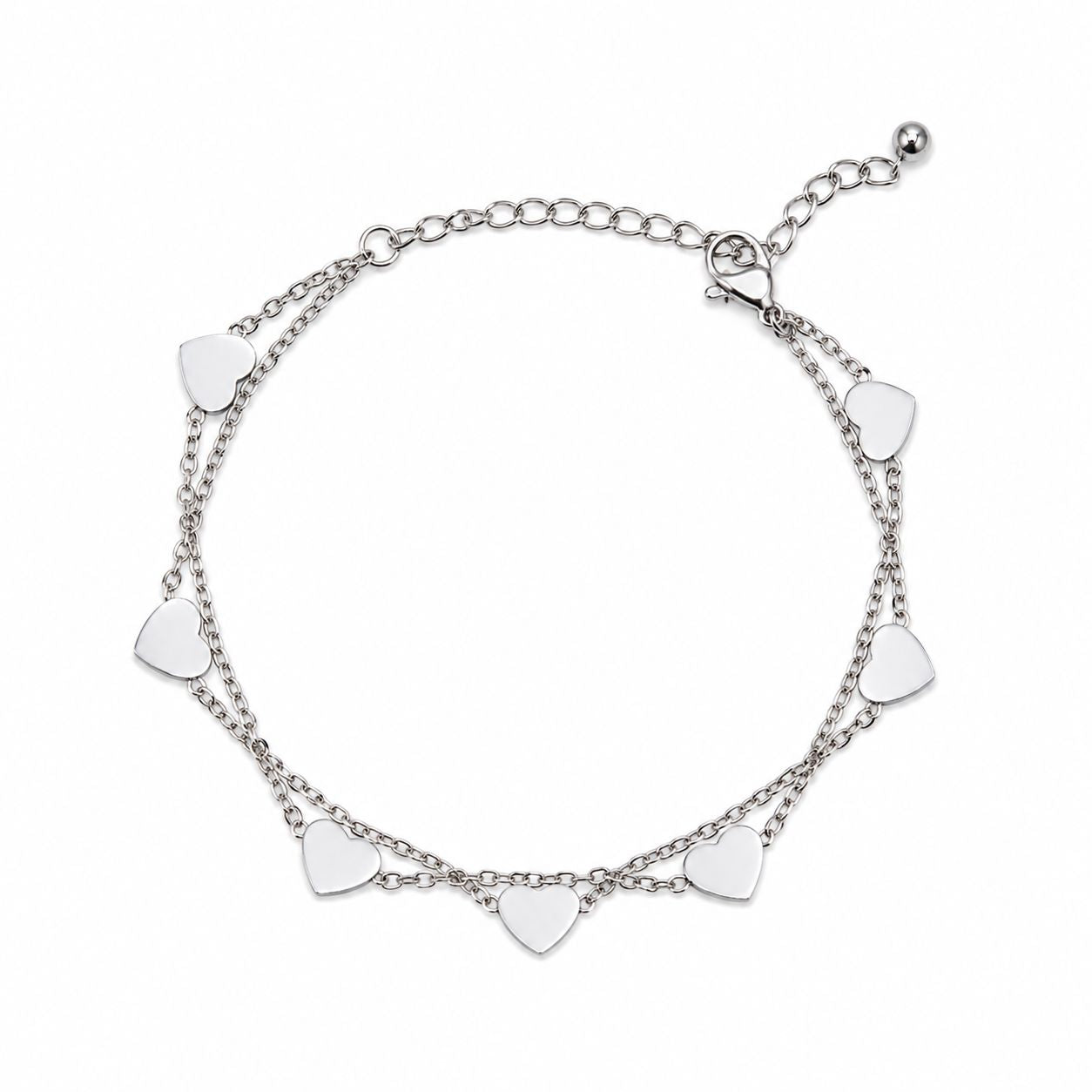 All My Hearts Bracelet Bracelet Hotlife BSAA743 Silver 