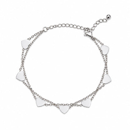 All My Hearts Bracelet Bracelet Hotlife BSAA743 Silver 