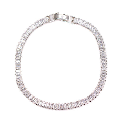Cz Tennis Bracelet Bracelets athenadesigns BST4646 Silver 