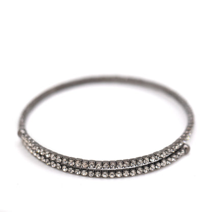 Black Crystal Wrap Bracelet Bracelet athenadesigns BX5000 
