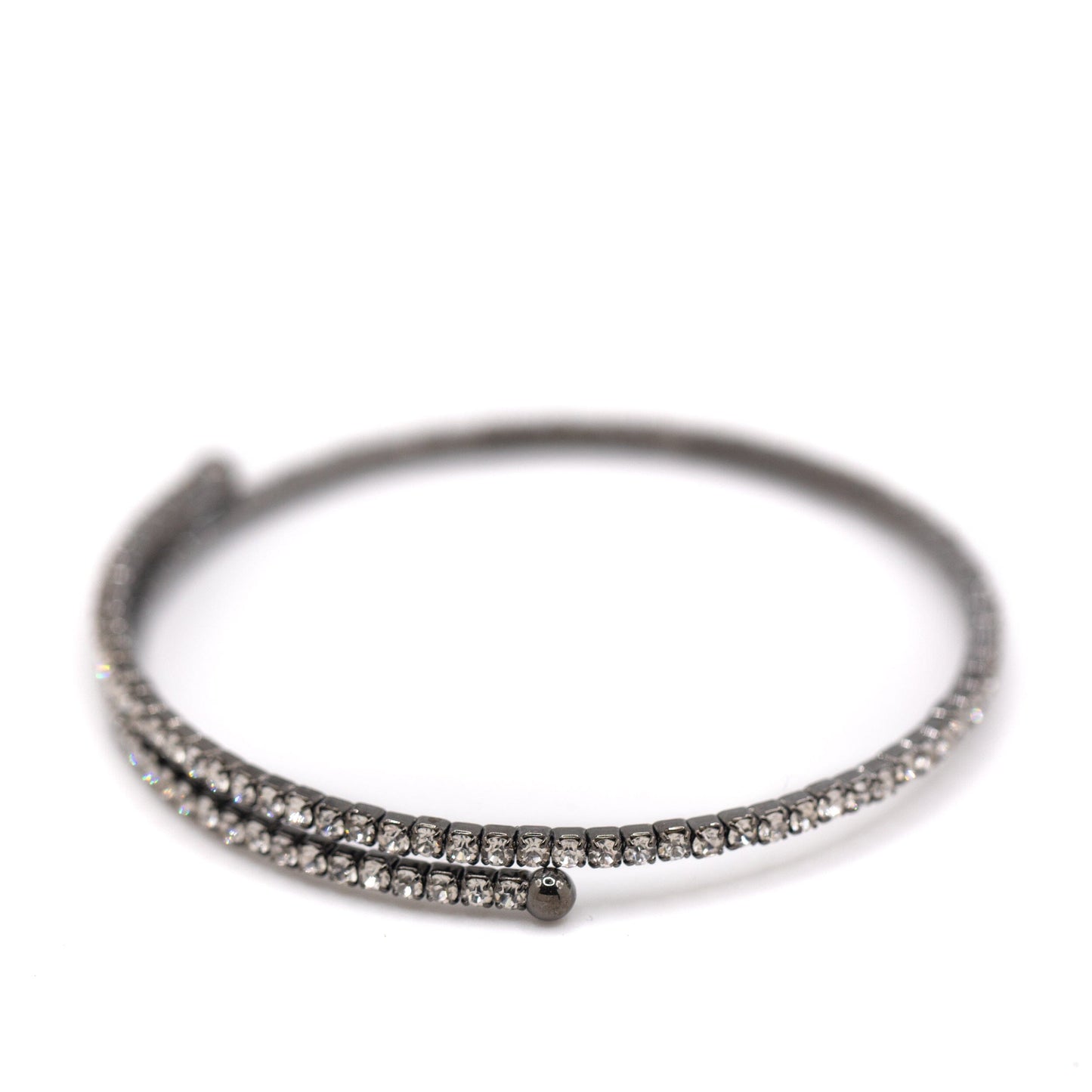 Black Crystal Wrap Bracelet Bracelet athenadesigns 