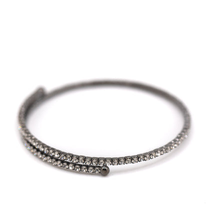 Black Crystal Wrap Bracelet Bracelet athenadesigns 