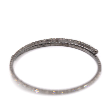 Black Crystal Wrap Bracelet Bracelet athenadesigns 
