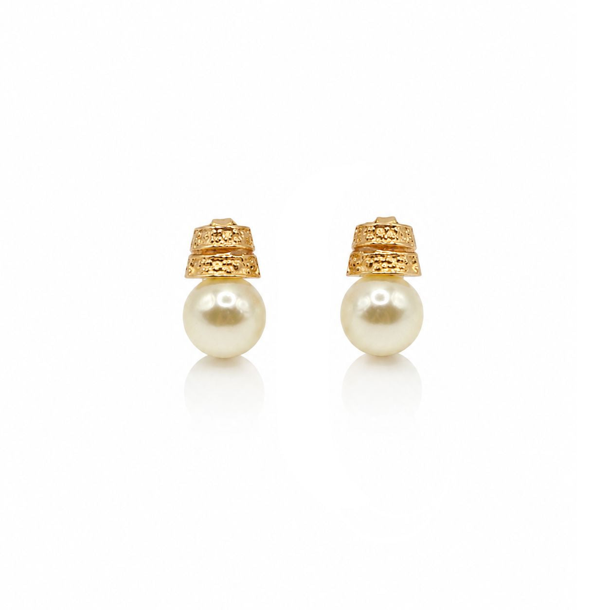 Perle et Or Earrings Earrings Water & Tree EGFL352P Pearl/Gold 