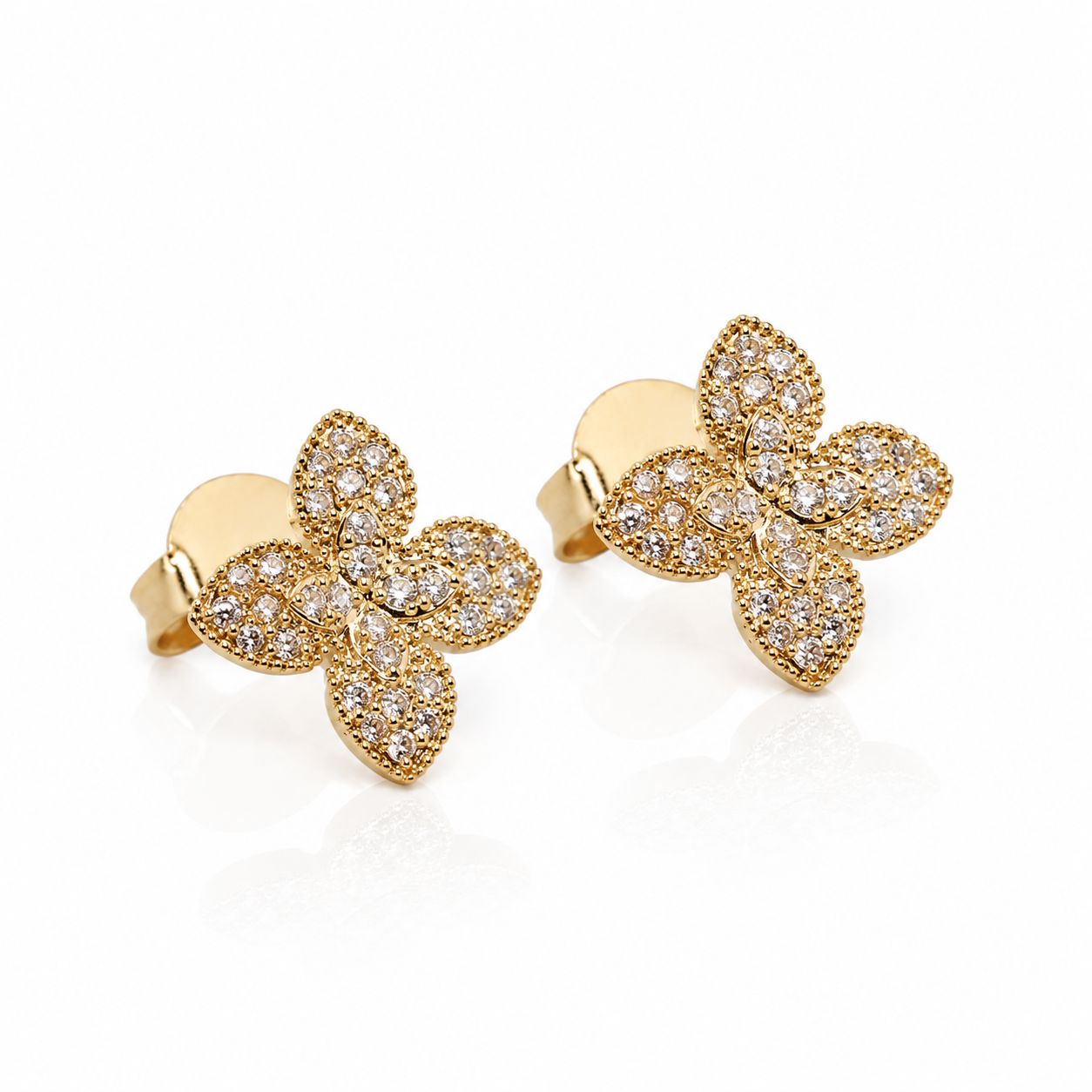 Gilded Petal Earrings Earrings Water & Tree 