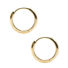 Load image into Gallery viewer, Hoop Earring 15mm: Gold Vermeil or Sterling(E_H400/15) Earrings athenadesigns Gold: EGH400/15 
