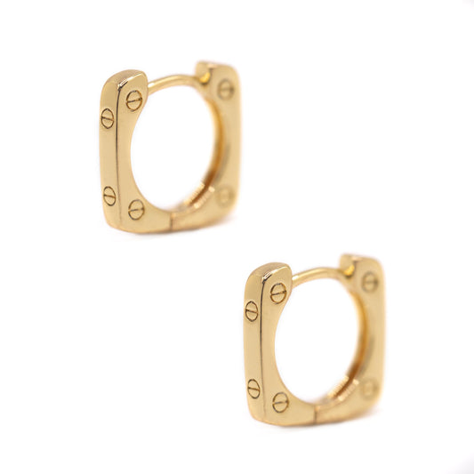 Square Hoop Earrings Earrings Athena Designs EGH4080 