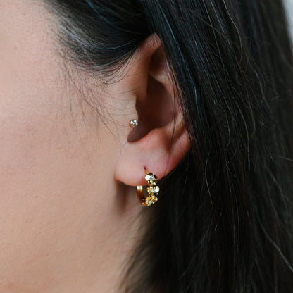 Flower Huggies Earrings athenadesigns 