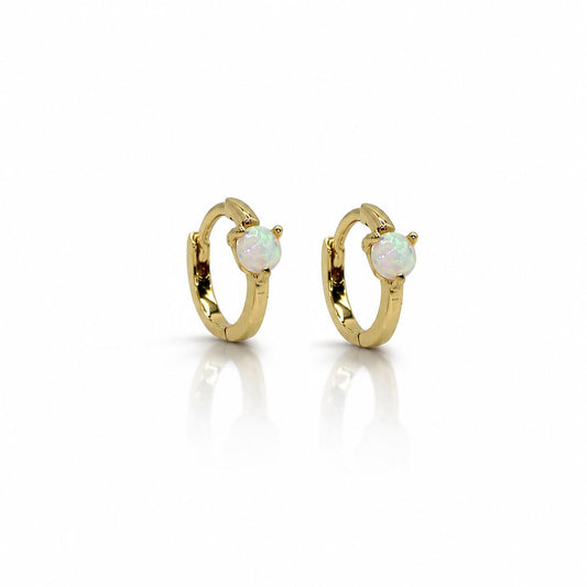 Petite Opalite Hoops Earrings athenadesigns 
