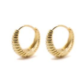 18kt Cleopatra Hoops Earrings athenadesigns EGH4440 