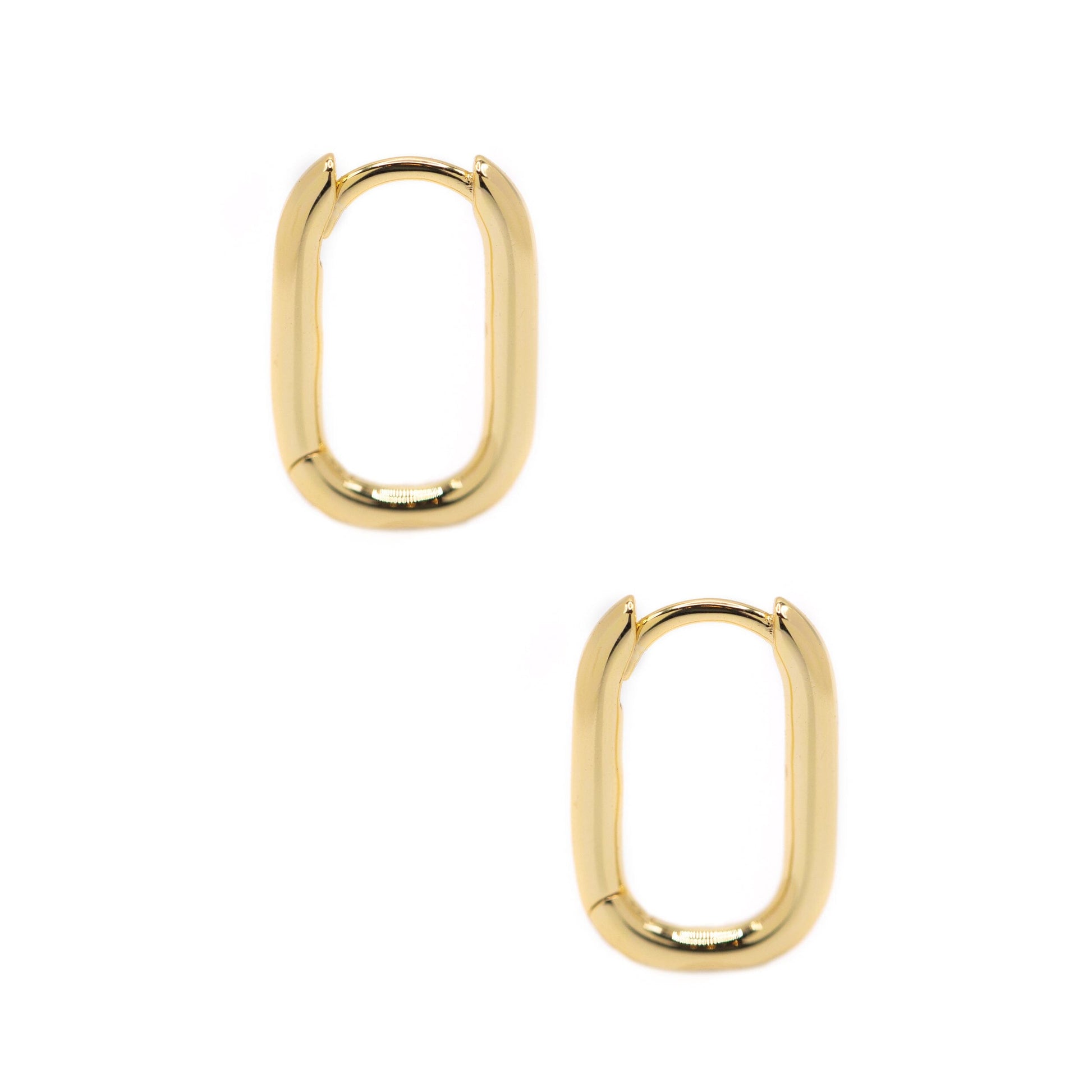 Oval Hoop Earrings Earrings athenadesigns EGH480/S 