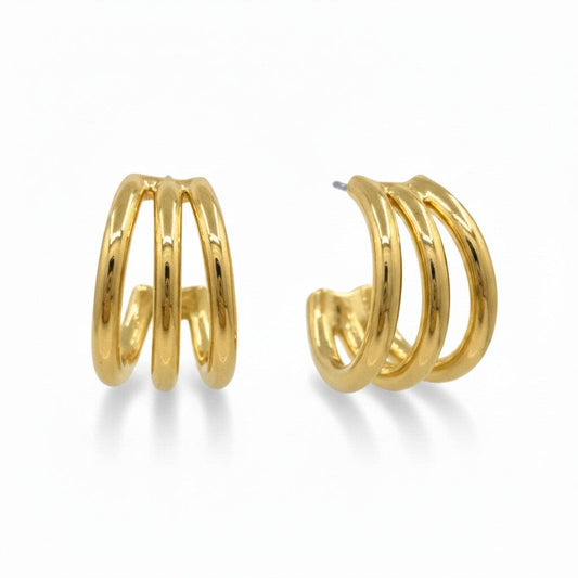 3 Row Post Earrings Earrings athenadesigns EGP3/400 