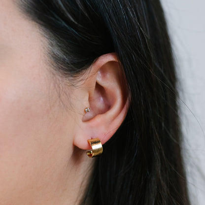 Curved Hoop Earrings Earrings athenadesigns 