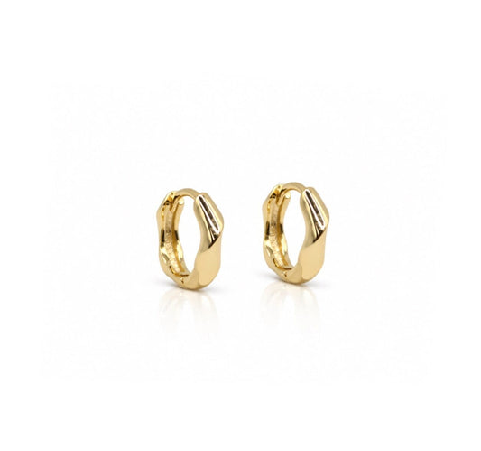 Winter Glow Huggies Earrings Iishii EGP4470 Gold 