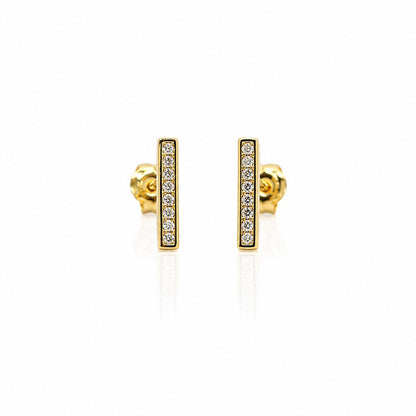 CZ Bar Stud Earrings Earrings athenadesigns EGP485 
