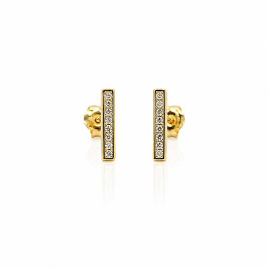 CZ Bar Stud Earrings Earrings athenadesigns EGP485 