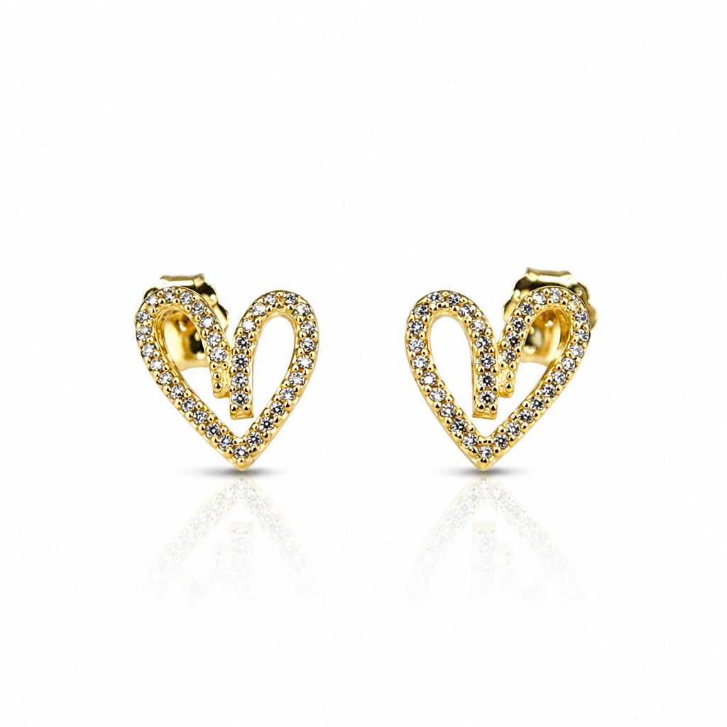 Open Your Heart Micro Pave Earrings Earrings athenadesigns EGP654HRT 