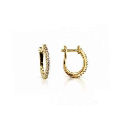 Winter Melody Hoops Earrings Iishii EGPH4585 Gold 