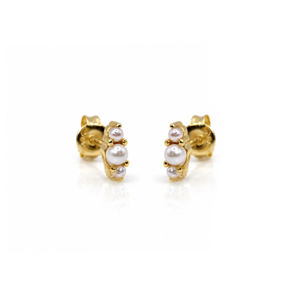 Petite Trio Pearl Studs Earrings Modes 