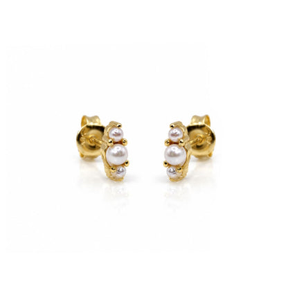 Petite Trio Pearl Studs Earrings Modes 