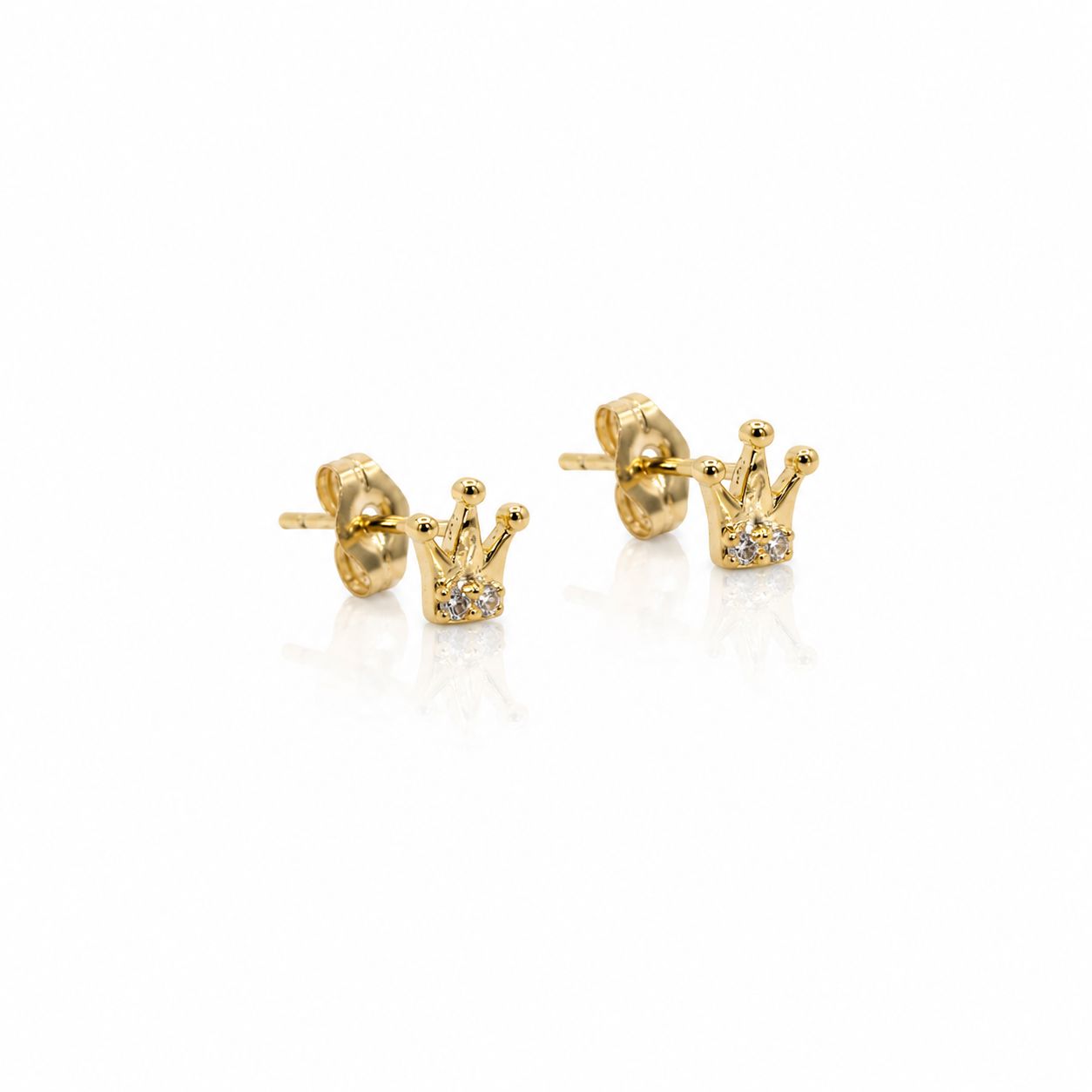 Petite Crown Studs Earrings Davinci 