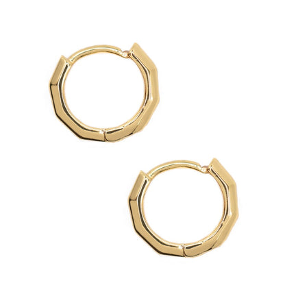 Tiny Huggie w/Detail Earrings athenadesigns EGTH467 Gold 