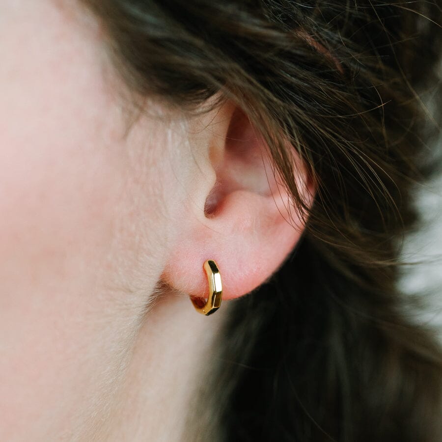 Tiny Huggie w/Detail Earrings athenadesigns 