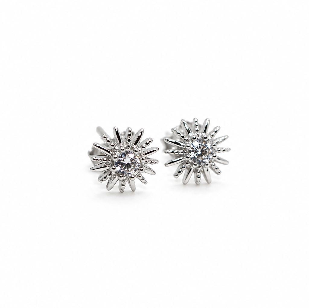Sun CZ Studs Earrings athenadesigns EP/5SUN 