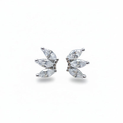 Petite CZ Post Earrings: Silver Earrings Athena Designs ES3/504 