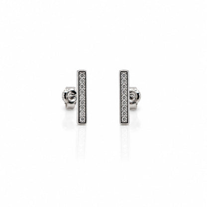 CZ Bar Stud Earrings Earrings athenadesigns ESP485 