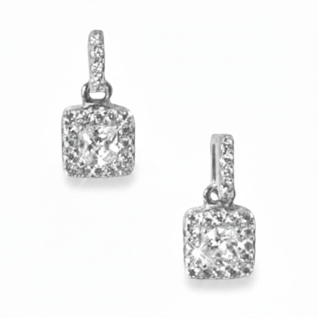 CZ Square Post Earrings Earrings athenadesigns ESP5584 