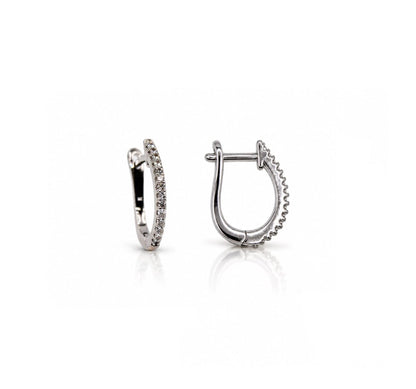 Winter Melody Hoops Earrings Iishii ESPH4585 Silver 