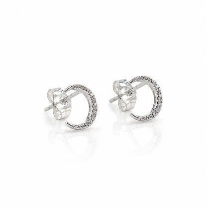 Crescent Moon Studs Earrings Davinci 